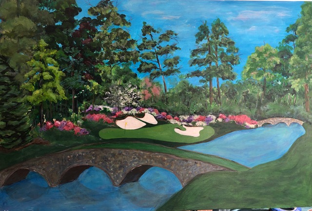 12th hole at Augusta National, $400, 3′ x 2′